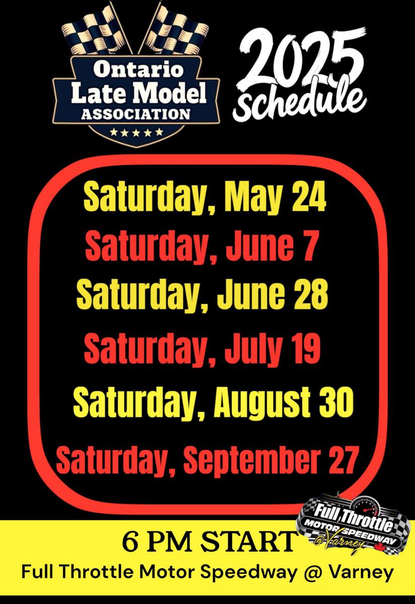 2025 race schedule